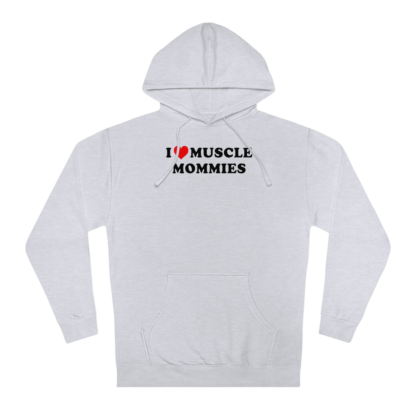 I Heart Muscle Mommies Hoodie - Grey